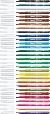 Image de Crayons-feutres - STABILO power - paquet de 30 - avec 30 couleurs différentes