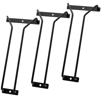 Imagen del producto de Soporte para copas de vino, metal, color , 9,6 pulgadas, juego de 3 unidades, ideal para cocina y bar