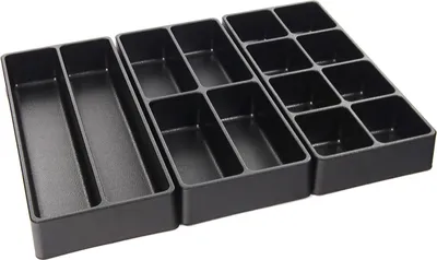 Immagine prodotto di Organizer cassetti, cassetta porta attrezzi, banco da lavoro officina, organizer scrivania per cucina e garage, attrezzi officina e contenitori per bagno, 3 misure, 3 pezzi 60 mm
