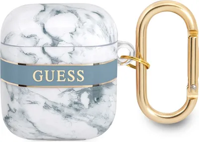 Produktbild von Guess Airpods - Airpods 2 Case - Marble - Blue