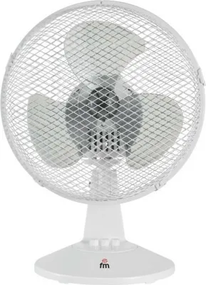 Produktbild von FM Calefacción SB-123, Haushalts-Lamellenlüfter, Weiß, Flur, Tisch, 23 cm, Tasten, AC