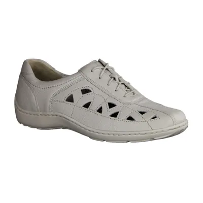 Produktbild von Waldläufer Henni Pro Aktiv 496003-148 Damen Halbschuh, Offwhite, Leder, NEU - Damenschuhe Bequeme Schnürschuhe, Weiß, leder (pigalle), absatzhöhe: 15 mm