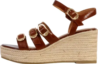 Produktbild von Talia-Sandalen aus Leder mit Keilabsatz