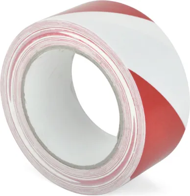Produktbild von Standard-Bodenmarkierungsband WT-5160, PVC, Rot/Weiß, 50 mm x 33 m