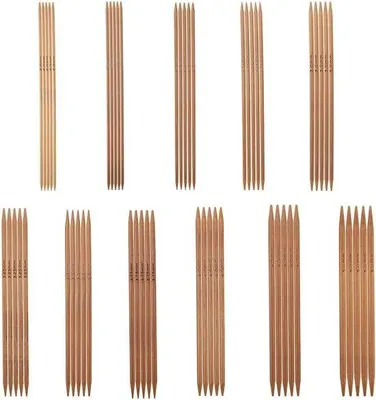 Image de Kit professionnel d'embouts en bambou - 11 tailles - 55 pièces - 2,0 mm - 5,0 mm - 13 cm