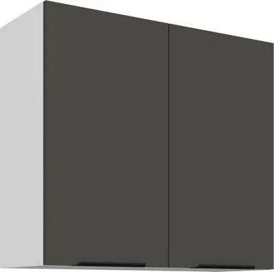 Produktbild von Oberschrank LUNARA – Breite 80 cm, Graphit/Weiß