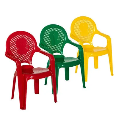 Image de Chaise Verte Empilable Avec Accoudoirs