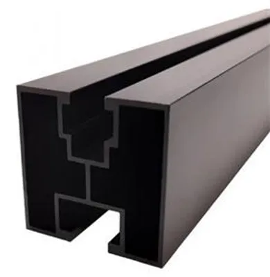 Obrázek produktu pro FVE ČERNÝ Hliníkový montážní H profil 40x40mm, 3,6m, délka 3600mm pro M10 hlavu