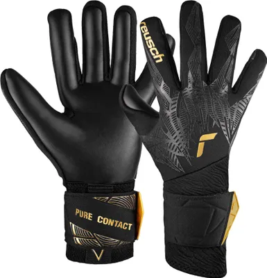 Immagine prodotto di Guanti da portiere Reusch Pure Contact Infinity con Hybrid Negative Cut 7706 nero / oro / nero 9,5