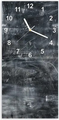 Produktbild von Wanduhr aus Glas mit Motiv Abstrakte Strukturen- 30 x 60 cm - inkl. Aufhängesystem