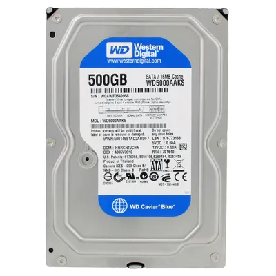 Immagine prodotto di Hdd Wd Western Digital Hard Disk 500gb Sata 3,5" Desktop Pc Wd5000aaks