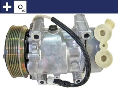 Produktbild von MAHLE ACP 357 000S SD6V12 Klimaanlage Klimakompressor PAG 46 R134a passend für PEUGEOT 206 Schrägheck (2A/C) 206 CC (2D) 206 SW (2E/K) für CITROËN