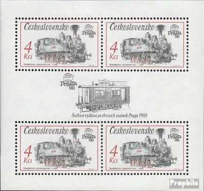 Produktbild von Briefmarken Tschechoslowakei 1987 Mi Block71 (kompl.Ausg.) postfrisch Briefmarkenausstellung
