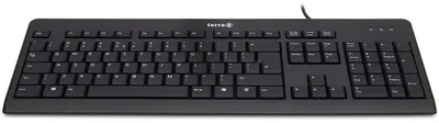 Productafbeelding van TERRA Keyboard 1500, bekabeld [US/EU], USB, zwart, Copilot QWERTY, 105 toetsen, met kabel, 1,80 meter