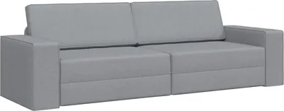 Obrázok produktu pre vidaXL Rozkladacia pohovka Svetlosivá 245 x 78 x 77 cm Látková
