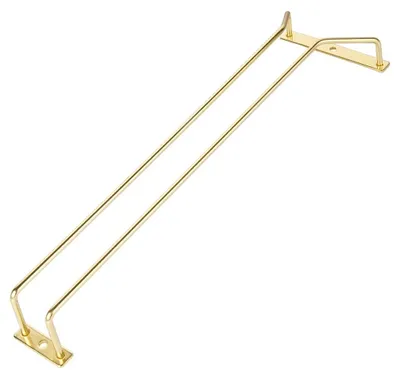 Productafbeelding van Solidchoice - Gouden Wijn Glazenhouder voor Onder Kasten, 40.5cm