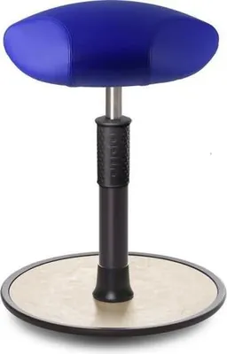 Produktbild von Sitz- Stehhocker Free Regular Triangel skai Kunstleder blau schwarz /creme.