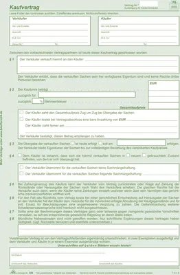 Image de RNK Verlag 584/10 Contrat deuniversel SD 1 x 2 feuilles DIN A4 10 pièces