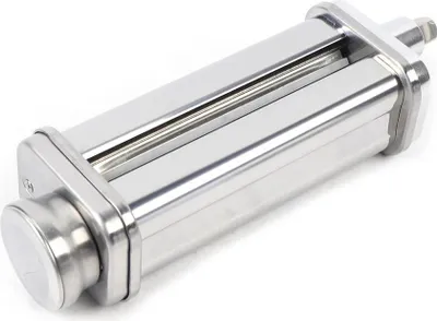 Image de Coupe-pâtes - Rouleau à pâtes et coupe-fettuccine - Acier allié - Accessoires de cuisine pour pâtes - Argent