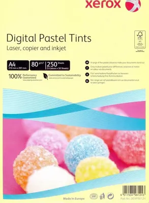Immagine prodotto di Carta Xerox A4 Pastel Tints - 80 g/m², 250 fogli
