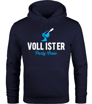 Produktbild von Vollister Kapuzen-Pullover Hoodie Herren Moonworks® navy S