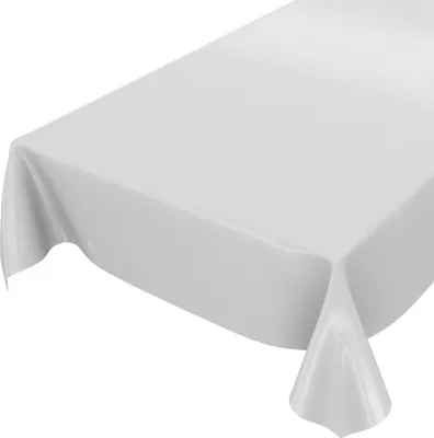Immagine prodotto di Tovaglia Tovaglia oleata PVC lavabile Unicolor Grigio chiaro 100x140cm Bordo tagliato