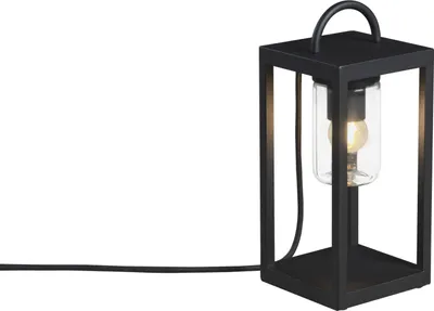 Produktbild von Bologna Bodenleuchte E27 230V schwarz, transp. Glas || 7533-750