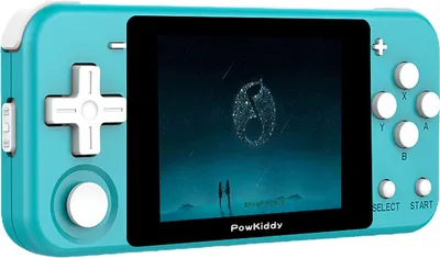 Obrázek produktu pro Kapesní herní konzole Powkiddy Q90, 3,0palcový displej IPS, stereo systém Hi-Fi, systém Situ open-source, podporuje Type-C, 64 GB, modrá barva