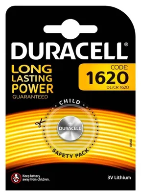 Obrázok produktu pre Duracell CR1620 3V, Batéria na jedno použitie, CR1620, Lítium, 3 V, 1 kusov, 85 mm