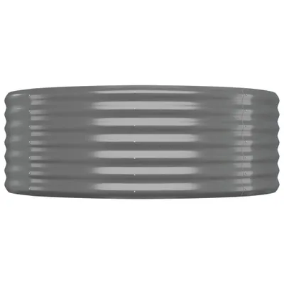 Obrázok produktu pre Vyvýšený záhradný záhon pozinkovaná oceľ 507x100x36 cm sivý