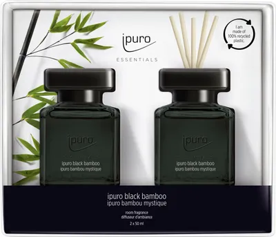 Produktbild von ipuro ESSENTIALS black bamboo, Duftflasche, Schilfaroma-Diffusor, 0,05 l
