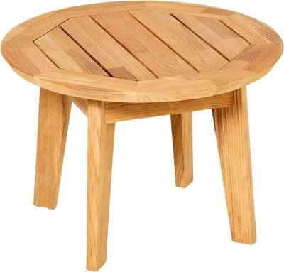 Produktbild von Diana Mosaic Kaffeetisch Rund Durchmesser 50 cm aus Teakholz Natur