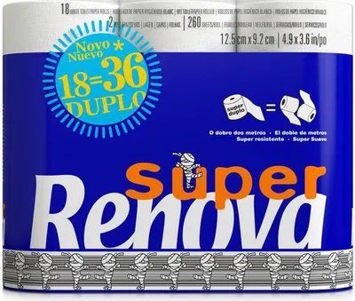Produktbild von Renova Doppeltes Hygienepapier, 18 Rollen