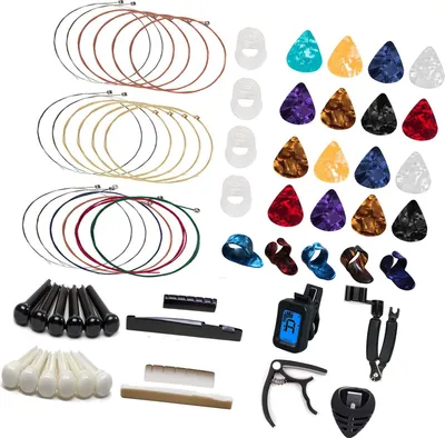 Produktbild von Gitarrenreparaturset Gitarrenpflegeset Wartungswerkzeugset Gitarrenzubehör Gitarrenteile Saitenwechselwerkzeug Tone Sandhi Clip