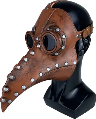 Produktbild von Schnabelmaske Pestmaske Rabenmaske Pest Doktor Maske Plague Doctor Steampunk Gothic Kopfmaske Requisiten Scary Arzt Cosplay Halloween Kostüm Retoo