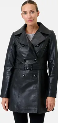 Produktbild von Damen Lederjacke Ricano ROSALIA Lammnappa – Schwarz / 3XL