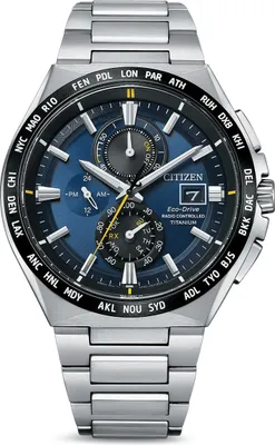 Produktbild von Citizen AT8234-85L Eco-Drive Solar Funkuhr für Herren Titan Blau