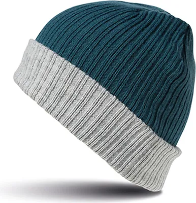 Produktbild von Result Winter Essentials RC378X | Double Layer Knitted Hat Wintermütze - Farbe: Teal/Grey - Größe: One Size