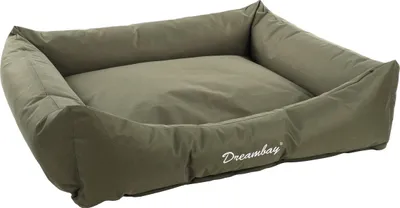 Produktbild von Flamingo Hundekorb Dreambay rechteckig olivgrün, Maße: 120 x 95 x 28 cm
