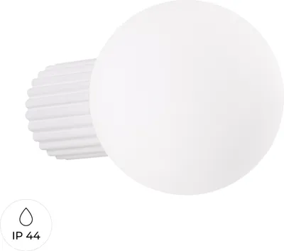 Produktbild von Wandleuchte HALO weiß IP44 1xG9 8W Aluminium/Glas 12x17x12cm Sollux Lighting