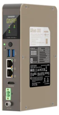 Obrázek produktu pro QNAP QBoat-300, NAS, Kompaktní, 4 GB, 0 TB, QNAP QTS, Šedá