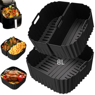 Silikonform für Heißluftfritteusen, XXL 8 l, 1 Stück