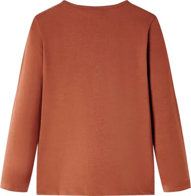 Produktbild von vidaXL Kinder-Langarmshirt Cognac 128