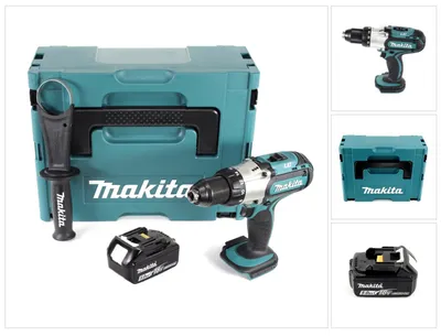 Obrázok produktu pre Akumulátorový vŕtací skrutkovač Makita DDF 451 T1J 18 V 80 Nm + 1x akumulátor 5,0 Ah + Makpac - bez nabíjačky