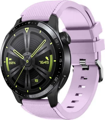 Produktbild von Strap-it Huawei Watch GT 3 46mm Silikonarmband (Lila)
