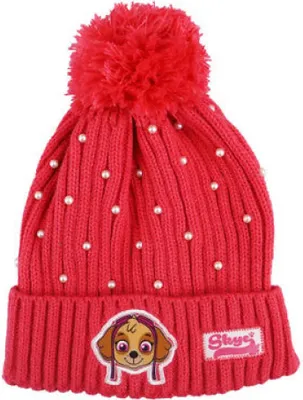 Produktbild von Paw Patrol Skye Kinder Winter Bommel Mütze mit Perlen – Bunt / 52