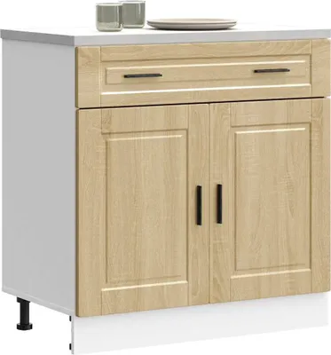 Produktbild von Möbel Küchenunterschrank Porto Sonoma-Eiche Holzwerkstoff - Küchenschränke 853980