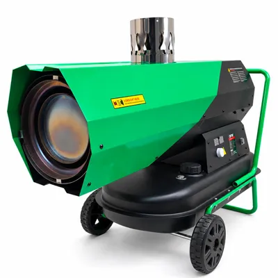 Image de DeTec. DT-30DE : Chauffage diesel indirect de 30 kW, avec ventilateur de chauffage de 800 m³/h et thermostat, idéal pour les ateliers, les halls et les chantiers