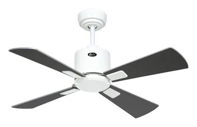 Produktbild von Energiespar Deckenventilator mit Fernbedienung Eco Neo III WiFi 92 cm Weiß Flügel Wenge / Silbergrau
