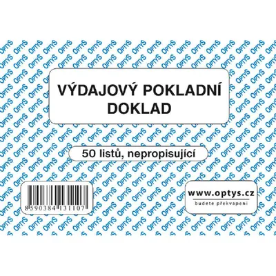 Obrázek produktu pro 1311 - Výdajový doklad jedn. A6, 50 listů